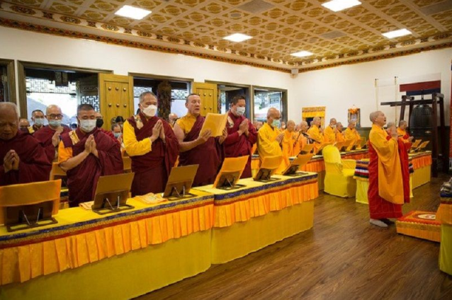 世界佛教總部啟建藥師如來佛誕法會 為世界祈福-图片1